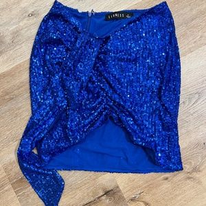 Lioness Sparkly Blue Skirt